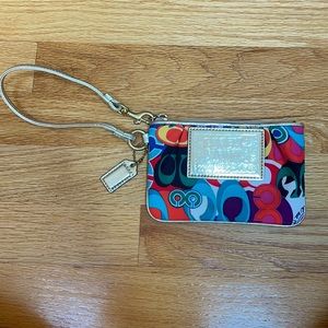 Colorful Coach wristlet